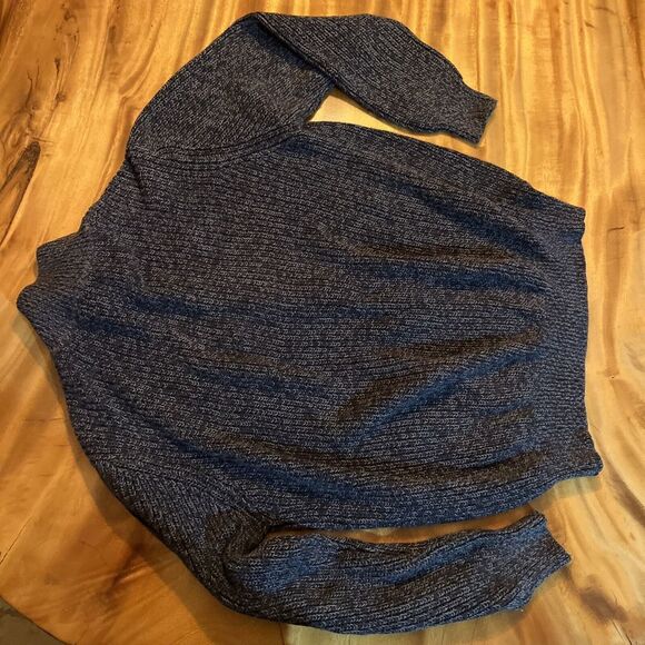 LL Bean Sweater Mens L Dark Gray Full Zip 0 YR26 Knit Ribbed Cardigan L Regular - Picture 9 of 9